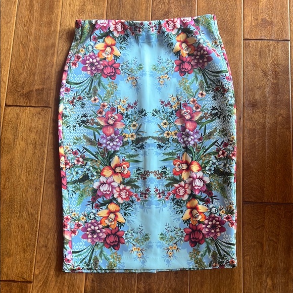 ECI Dresses & Skirts - ECI Blue Pencil Skirt Knee-Length Resort Wear